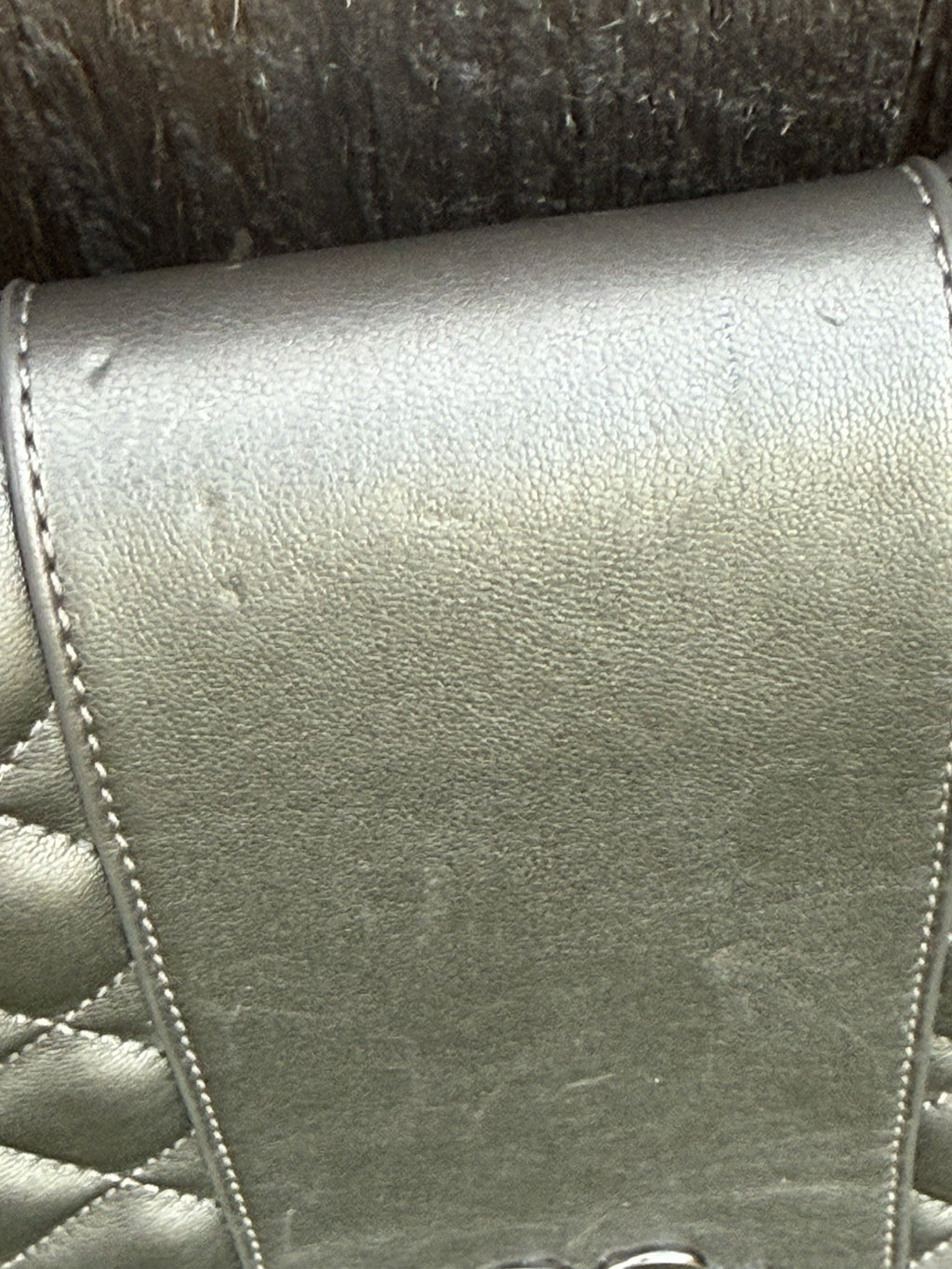 Love Moschino Quilted Faux-Leather Shoulder Bag in Metallic Pewter with Purse2