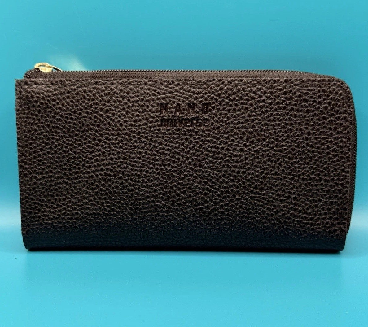 Nano Universe Pebbled Zip-Around Long Wallet Pouch0