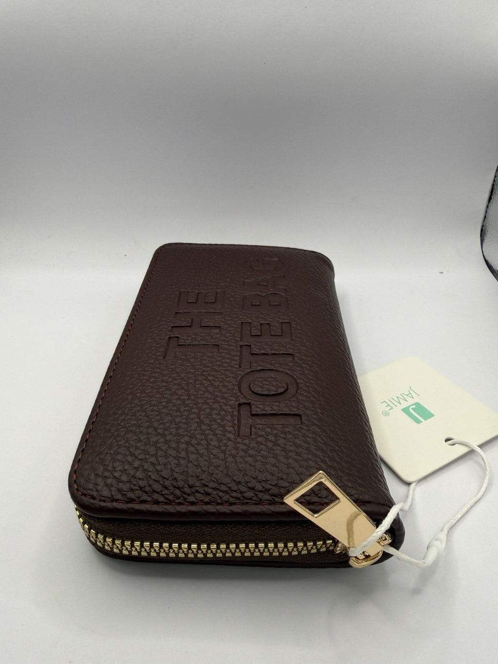 JAMIE Brown Faux Leather Women’s Zip-Around Wallet “THE TOTE BAG”3