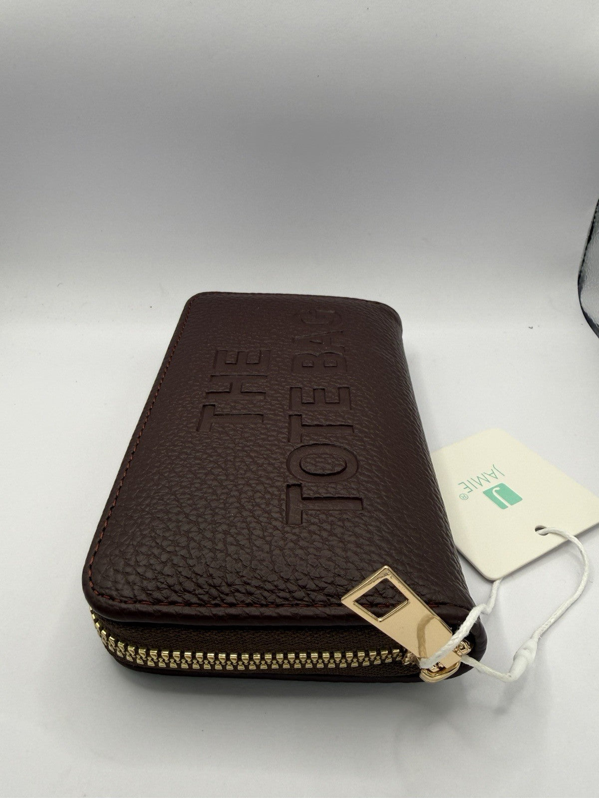 JAMIE Brown Faux Leather Women’s Zip-Around Wallet “THE TOTE BAG”3