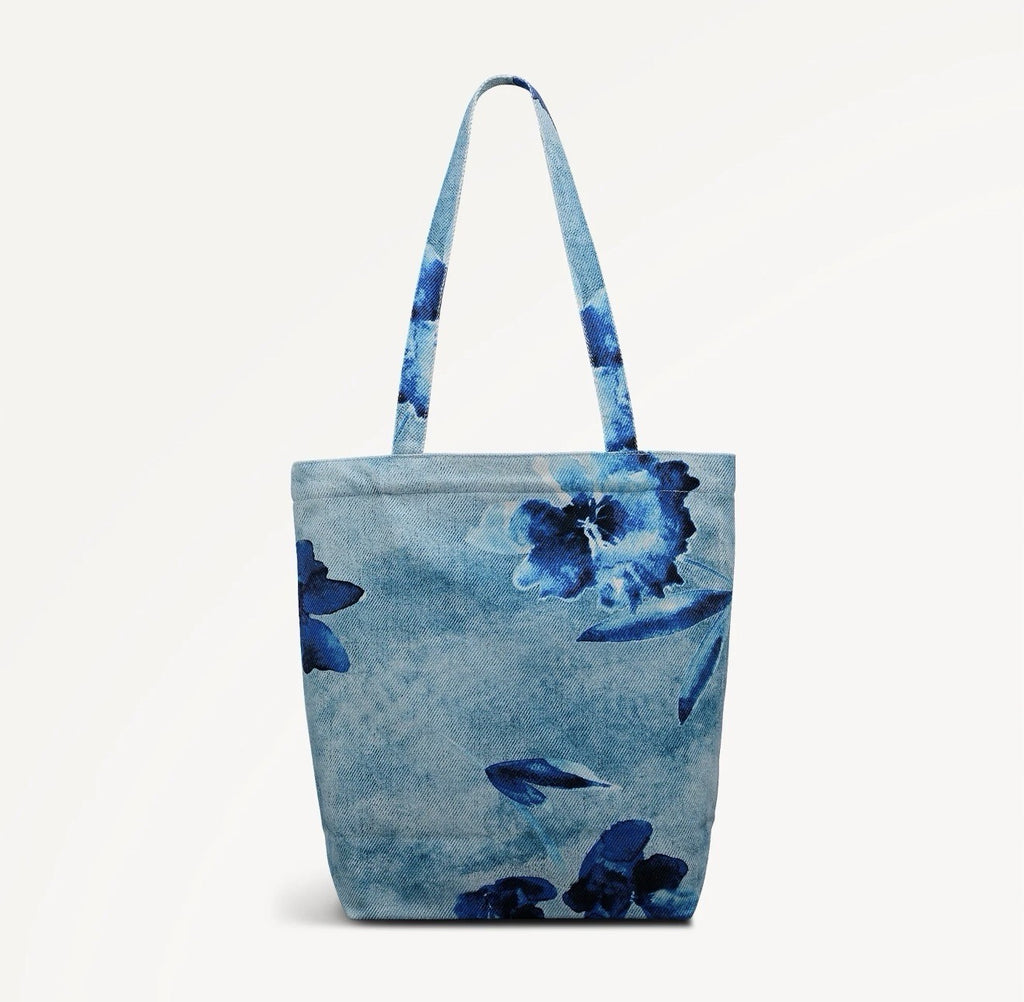 Radley Painterly Floral Medium Open Top Tote Denim1