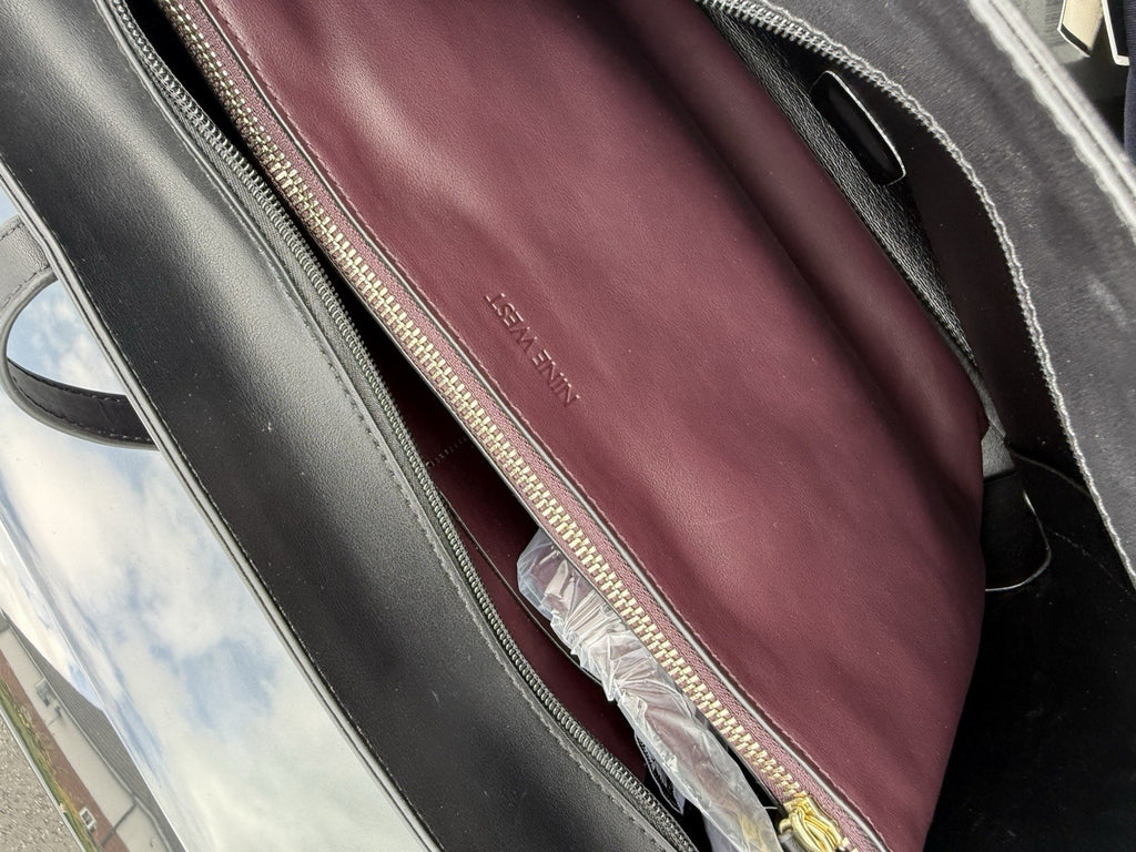Nine West Karis Large Tote with Removable Pouch in Merlot/Oxblood6