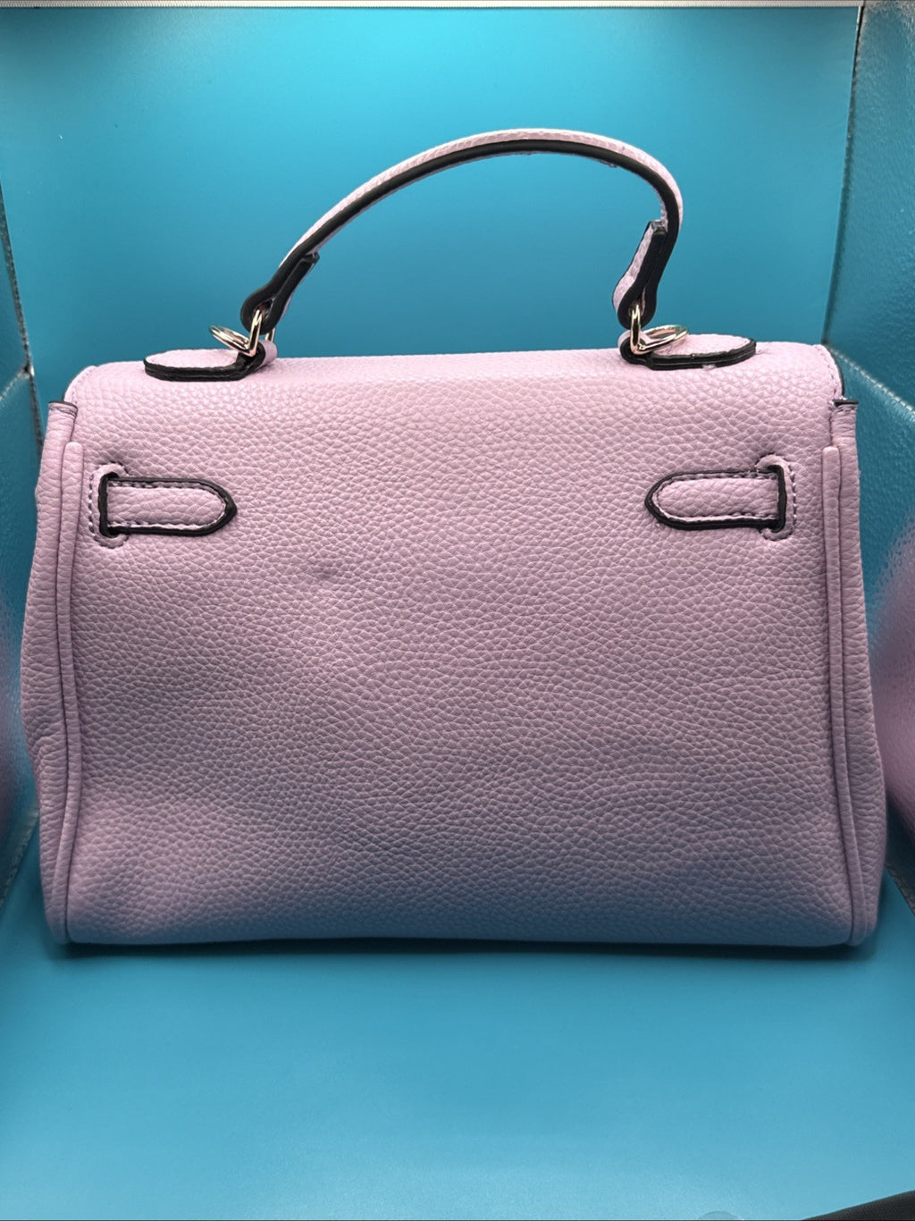 Unbranded Top Handle Satchel in Pastel Lilac Bag Shoulder Bag3