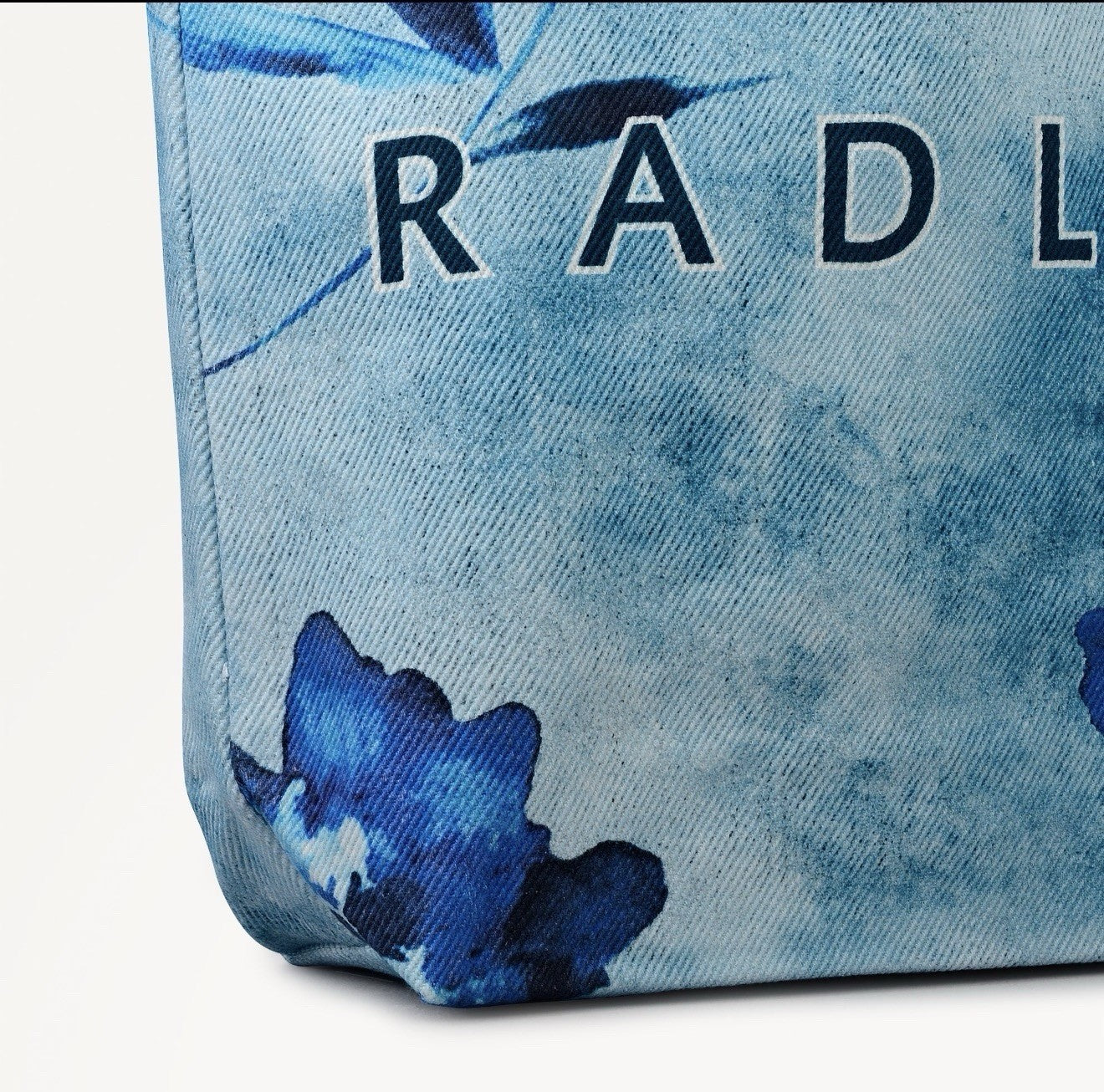Radley Painterly Floral Medium Open Top Tote Denim3
