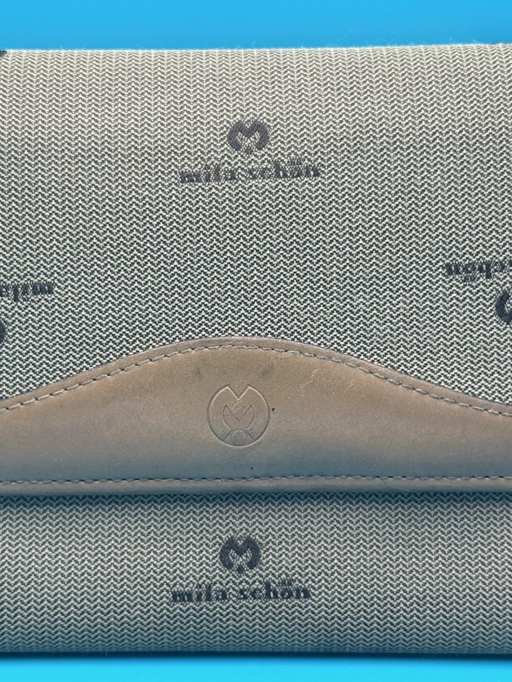 Mila Schön Logo Jacquard and Leather Continental FlapWallet-Clutch1