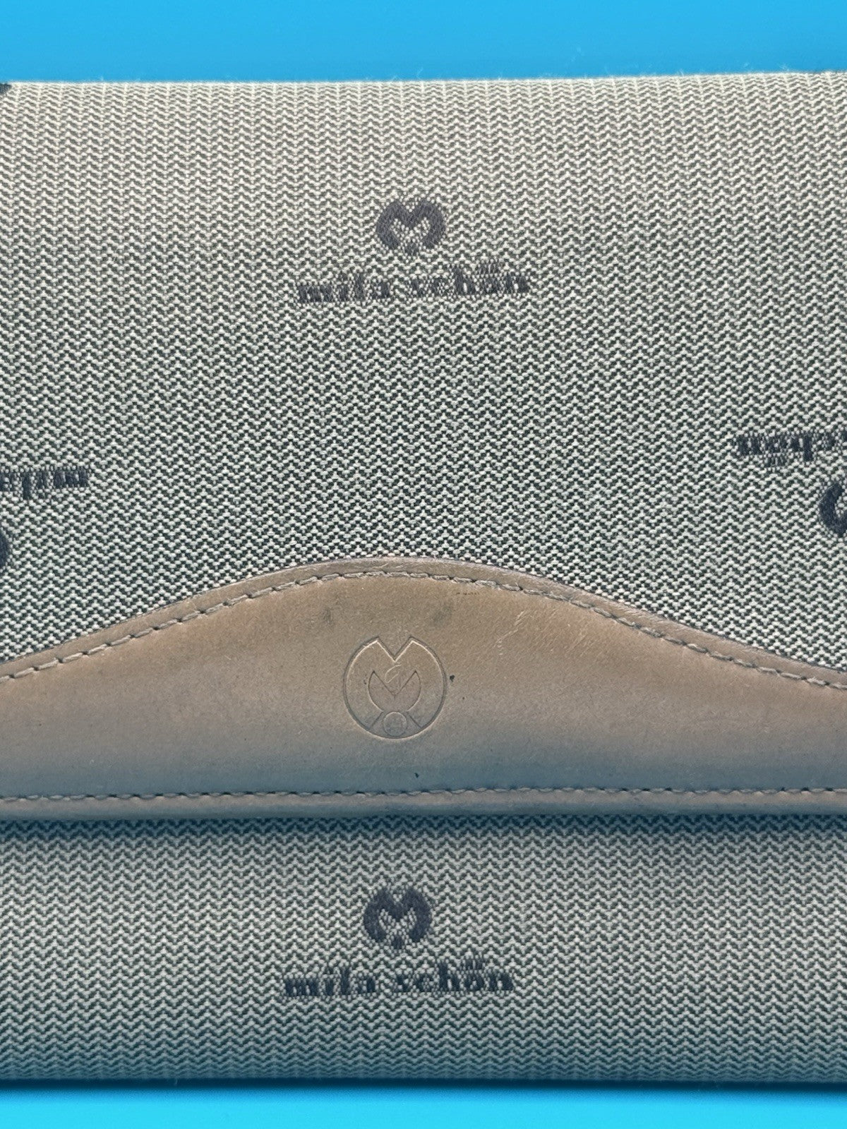Mila Schön Logo Jacquard and Leather Continental FlapWallet-Clutch1