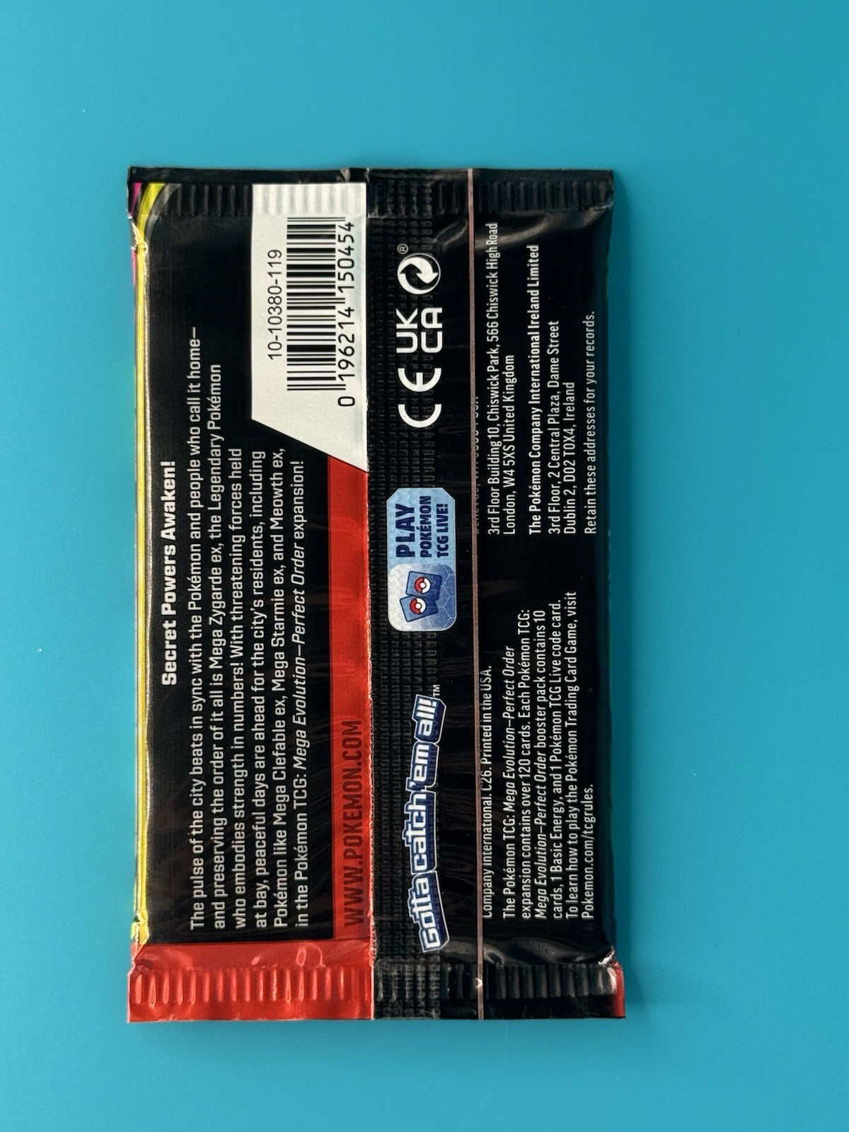Pokemon Mega Evolution Perfect Order 1x Booster Pack Sealed1