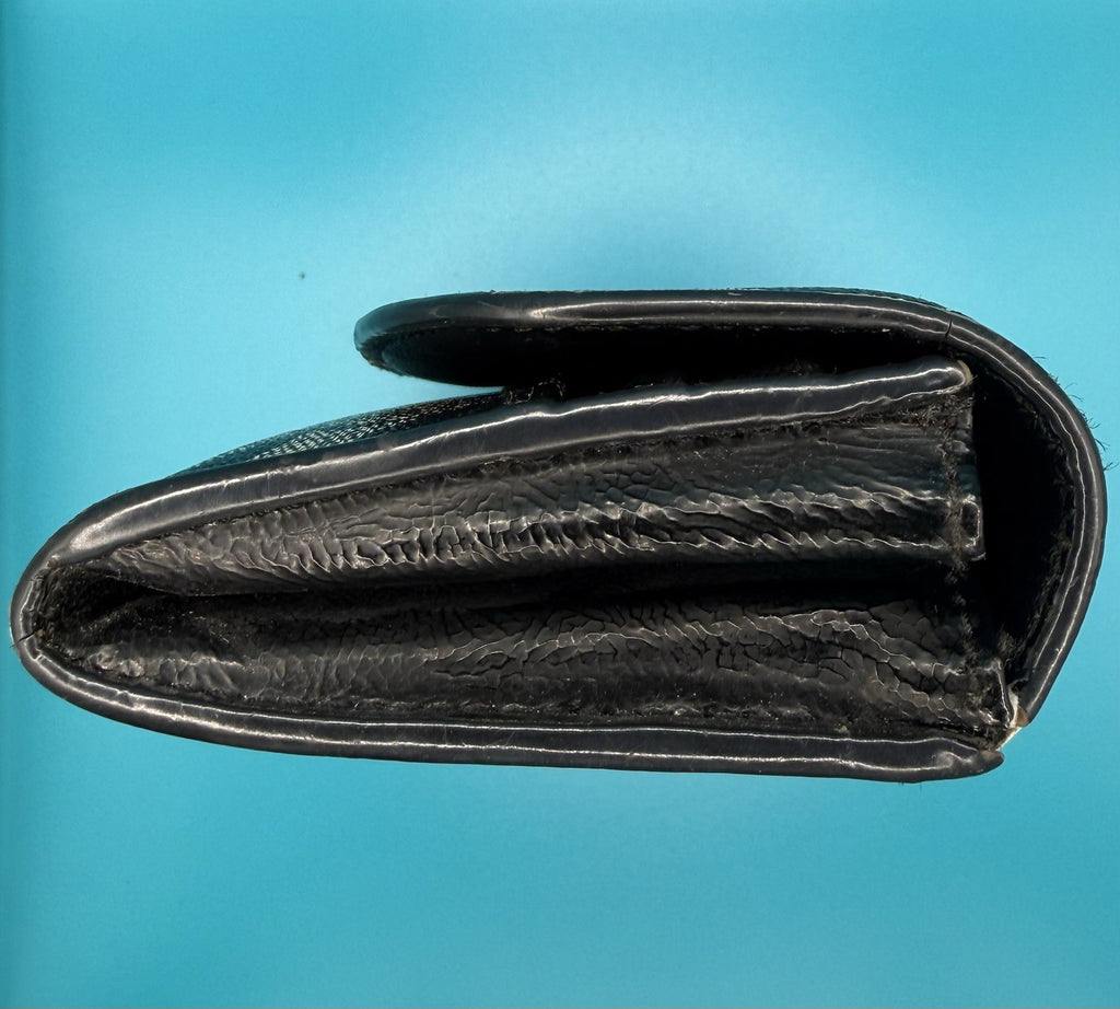 Coach Signature Canvas Long FlapWallet in Black Smoke8