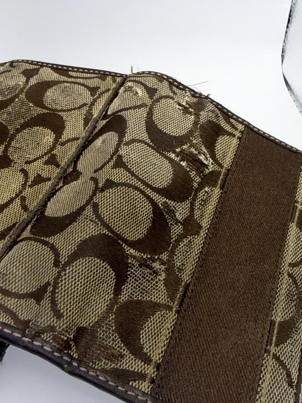 Coach Signature Canvas & Leather Women’s Wallet, Zip Snap, Credit Card Brown12