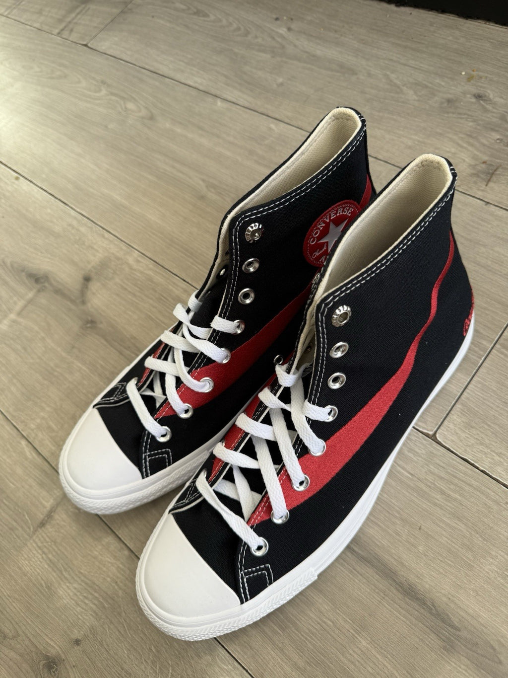 Brand New Converse Chuck Taylor All Star Hi X Coca Cola - Black/Racing Red UK 101