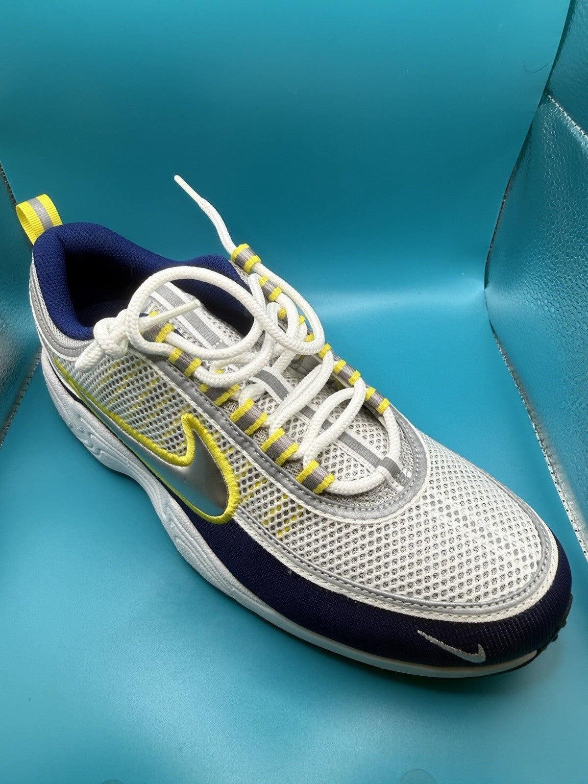 Nike Air Zoom Spiridon SP Men's Trainers UK Size 8 in White/Metallic Silver5