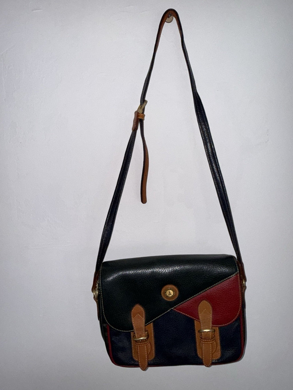 La Tour Eiffel 1887 Color-Block Pebbled Leather Crossbody Bag16