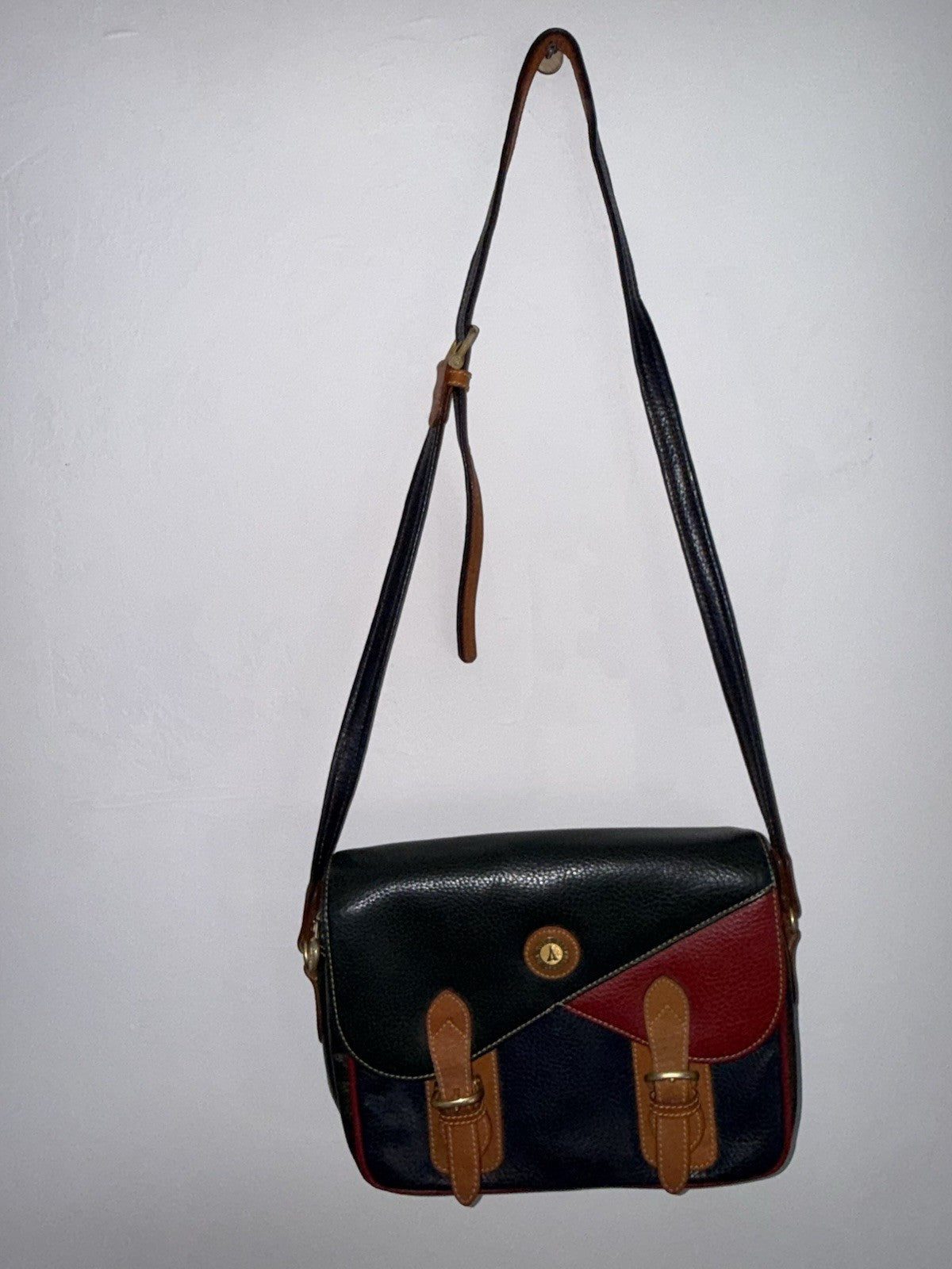 La Tour Eiffel 1887 Color-Block Pebbled Leather Crossbody Bag16