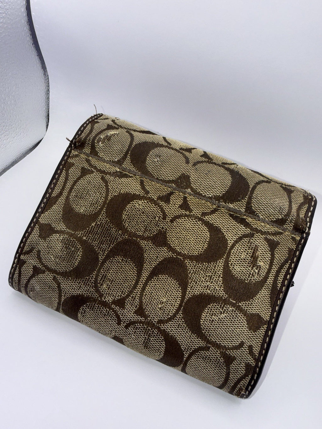 Coach Signature Canvas & Leather Women’s Wallet, Zip Snap, Credit Card Brown8