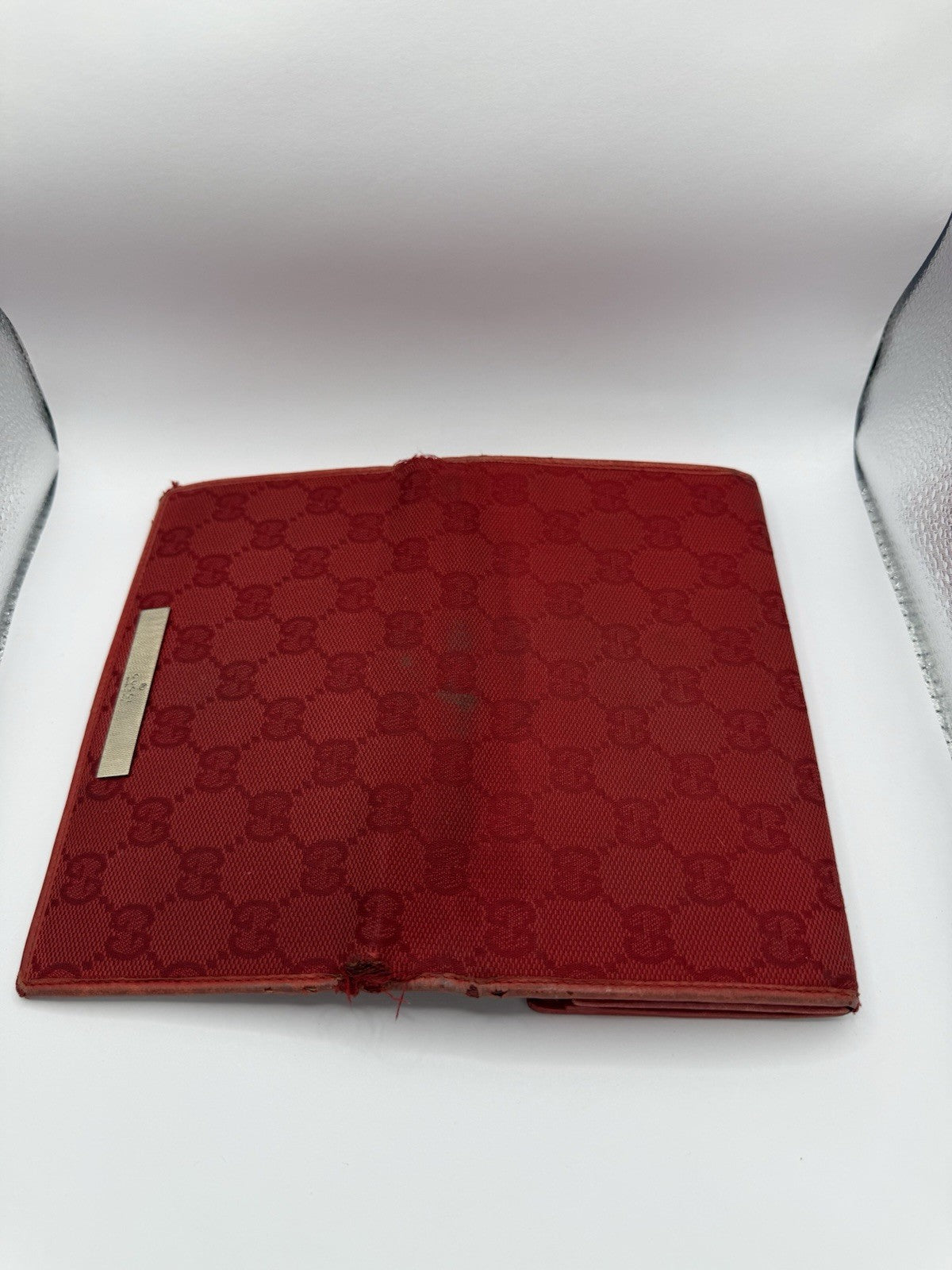 Gucci Red GG Canvas & Leather Women’s Wallet with Zip Coin Pocket, Credit Card6