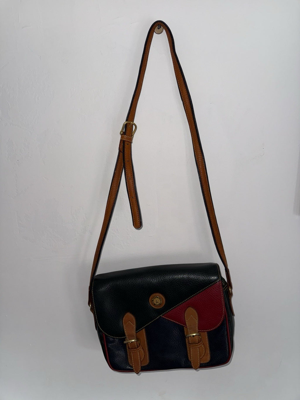 La Tour Eiffel 1887 Color-Block Pebbled Leather Crossbody Bag11