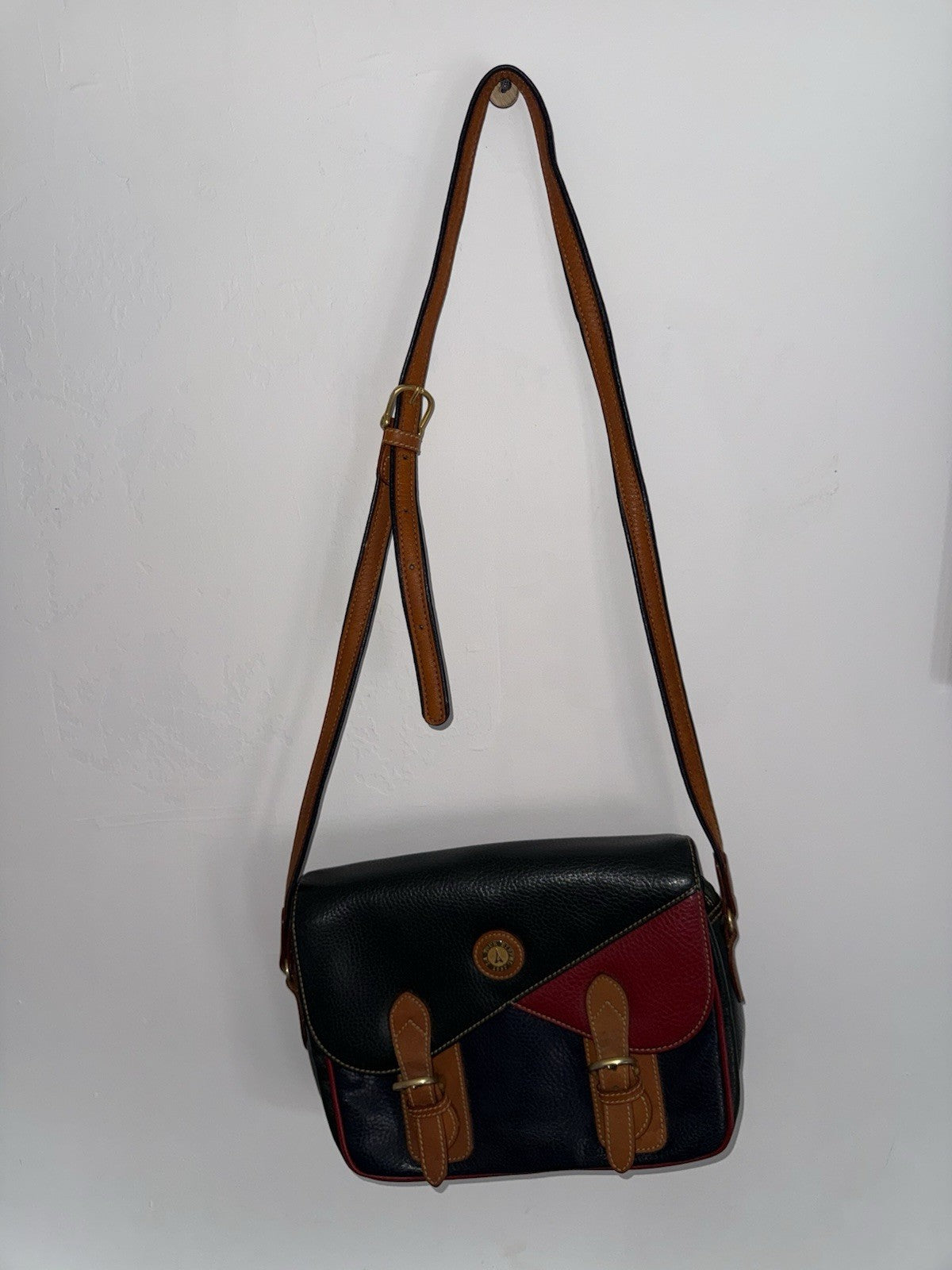 La Tour Eiffel 1887 Color-Block Pebbled Leather Crossbody Bag11