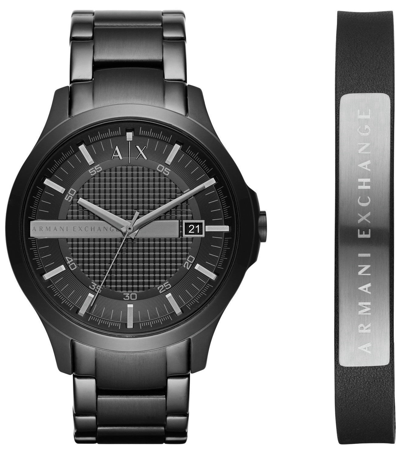 Armani Exchange Men's Stainless Steel Bracelet Watch Set1