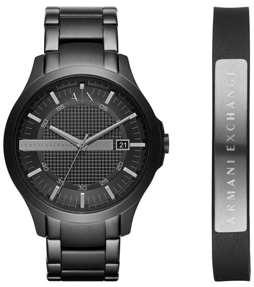 Armani Exchange Men's Stainless Steel Bracelet Watch Set1