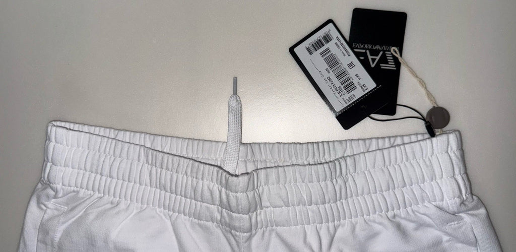 EA7 Emporio Armani Men's White Bermuda Shorts XS Drawstring Pockets2