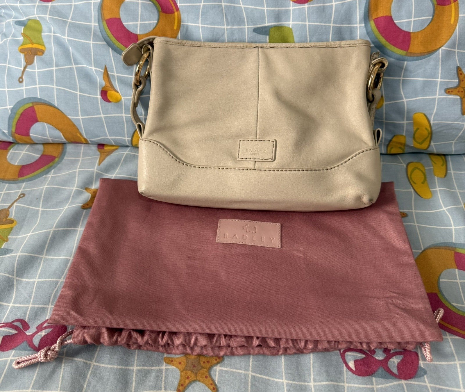 Radley Leather Crossbody Bag Cream0
