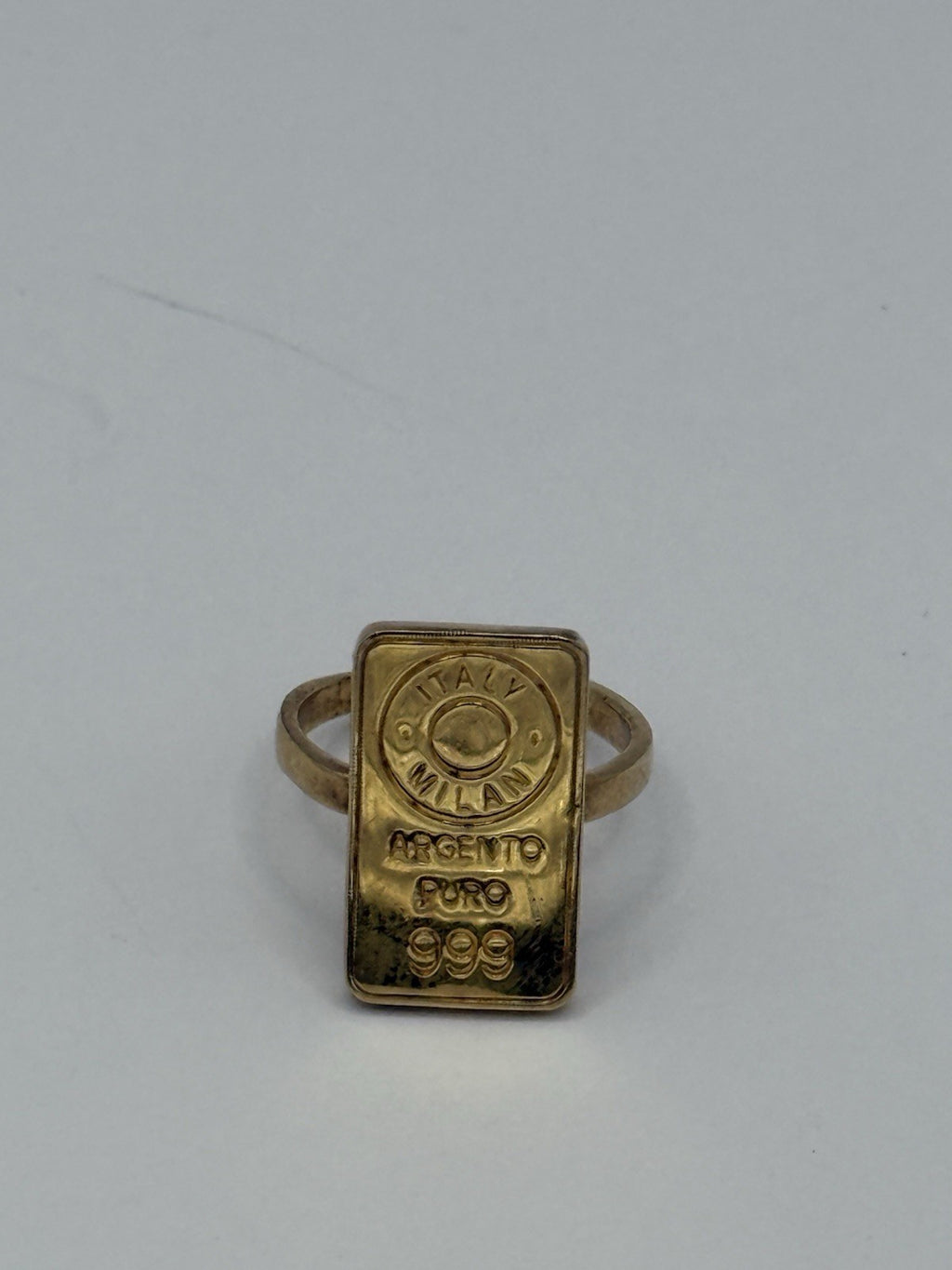 Lingot D’Amour  Women’s Silver .925 Ring Gold Plated One Size UK4