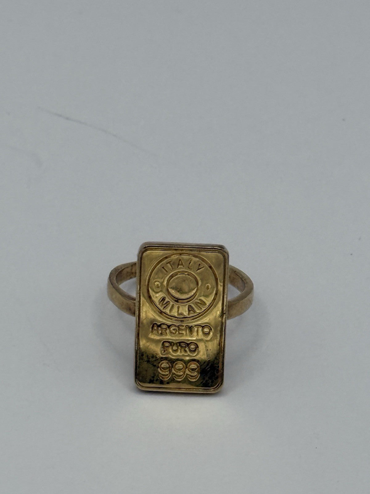 Lingot D’Amour  Women’s Silver .925 Ring Gold Plated One Size UK4