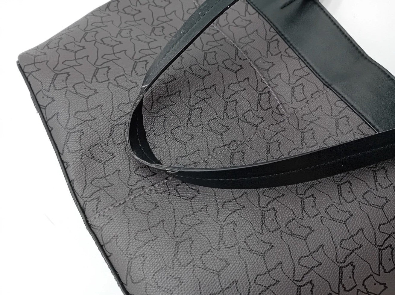 RADLEY HANDBAG Brown & Black Repeated dog design with Charm4