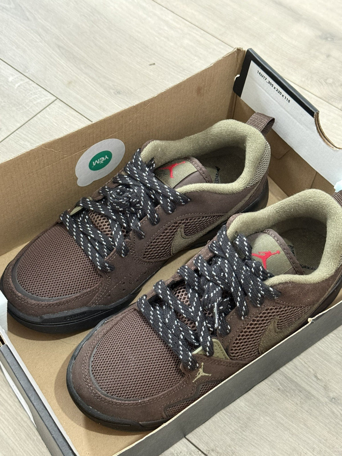 Jordan CMFT Era GS Baroque Brown Medium Olive Size UK 5.54