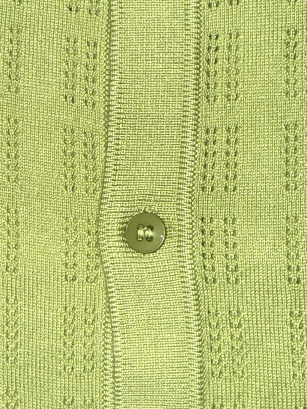 Devils Advocate Mens Knitted Scallop Edge Open Weave Short Sleeve Shirt In Green6