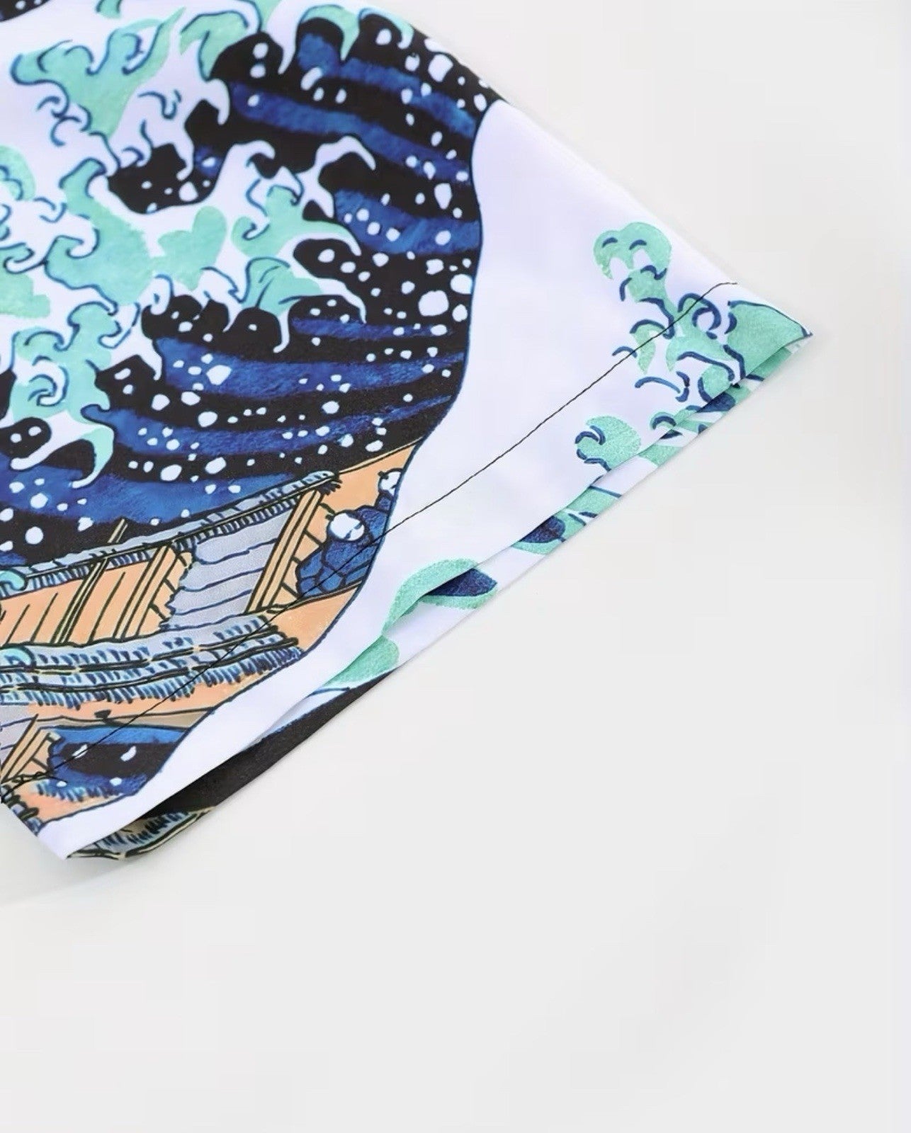 Men's Kimono Set with Carp Leaping Over the Dragon Gate Pattern3