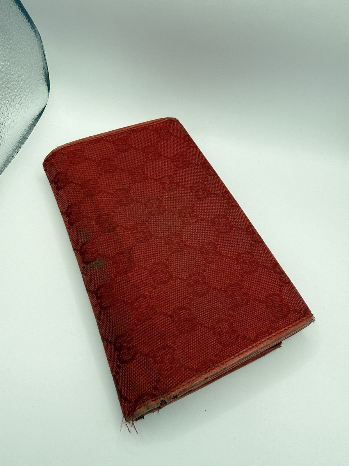 Gucci Red GG Canvas & Leather Women’s Wallet with Zip Coin Pocket, Credit Card2