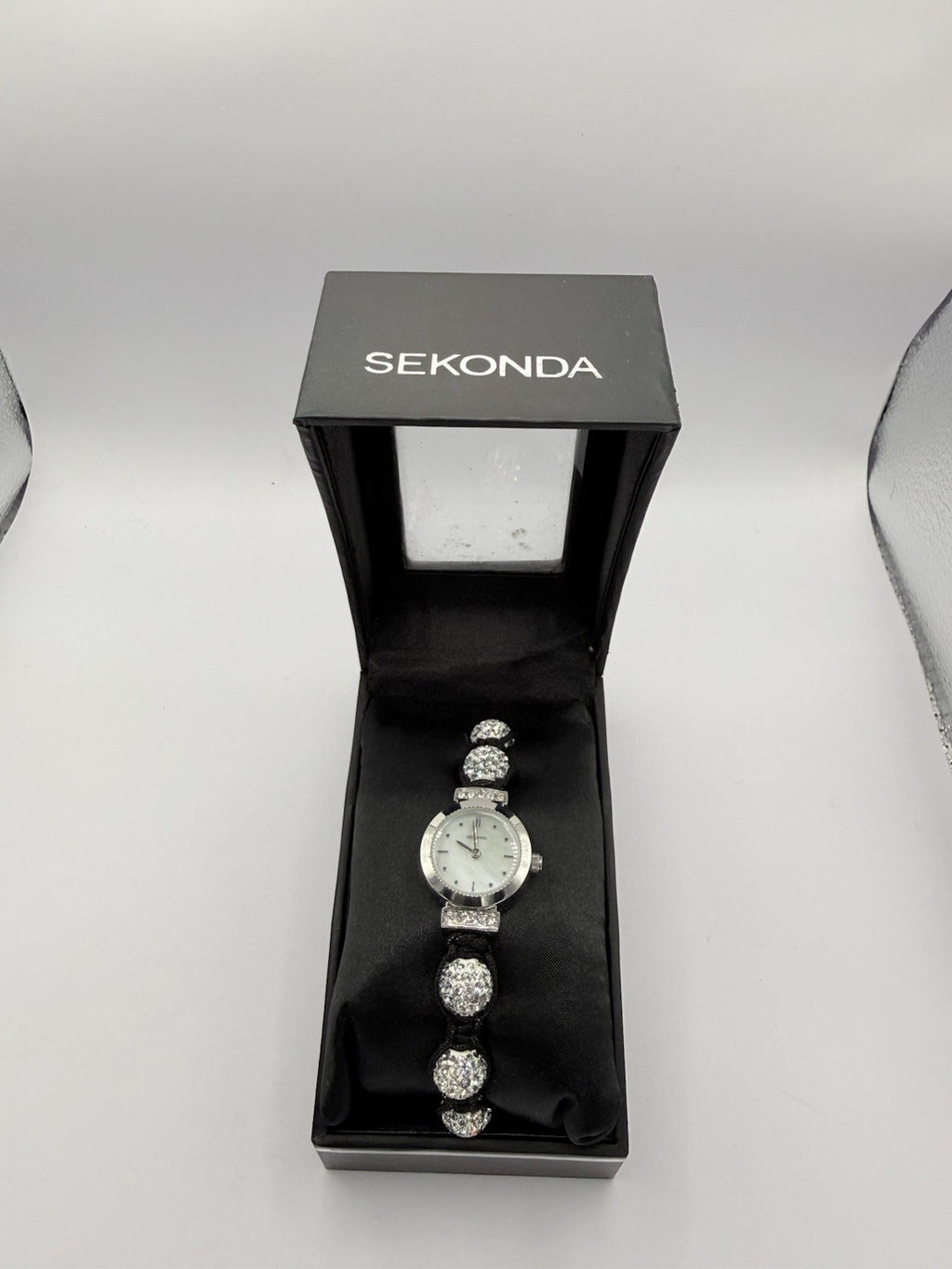 Sekonda Women's Quartz Analogue Dress Watch White Dial Cord Strap Box4