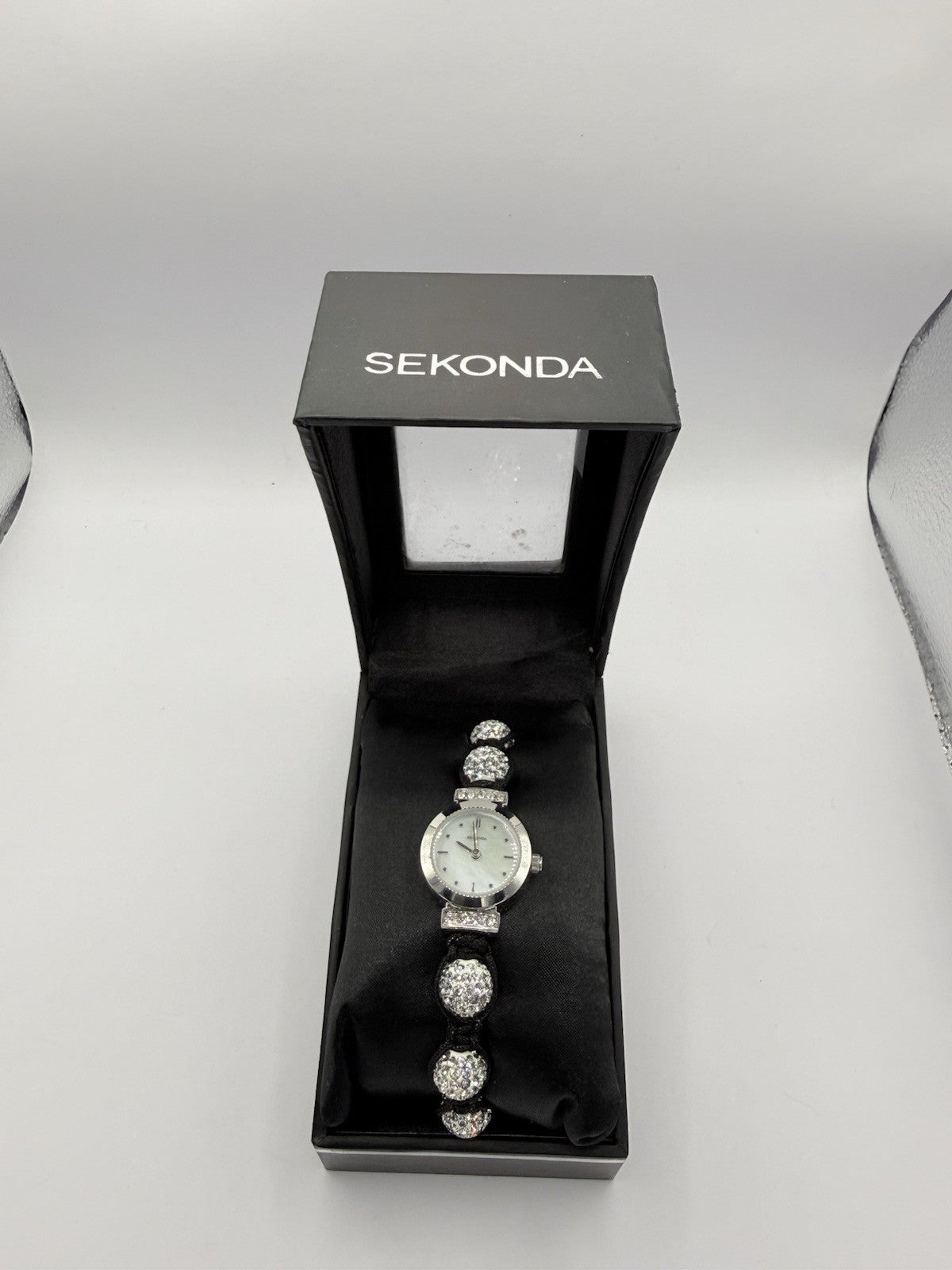 Sekonda Women's Quartz Analogue Dress Watch White Dial Cord Strap Box4