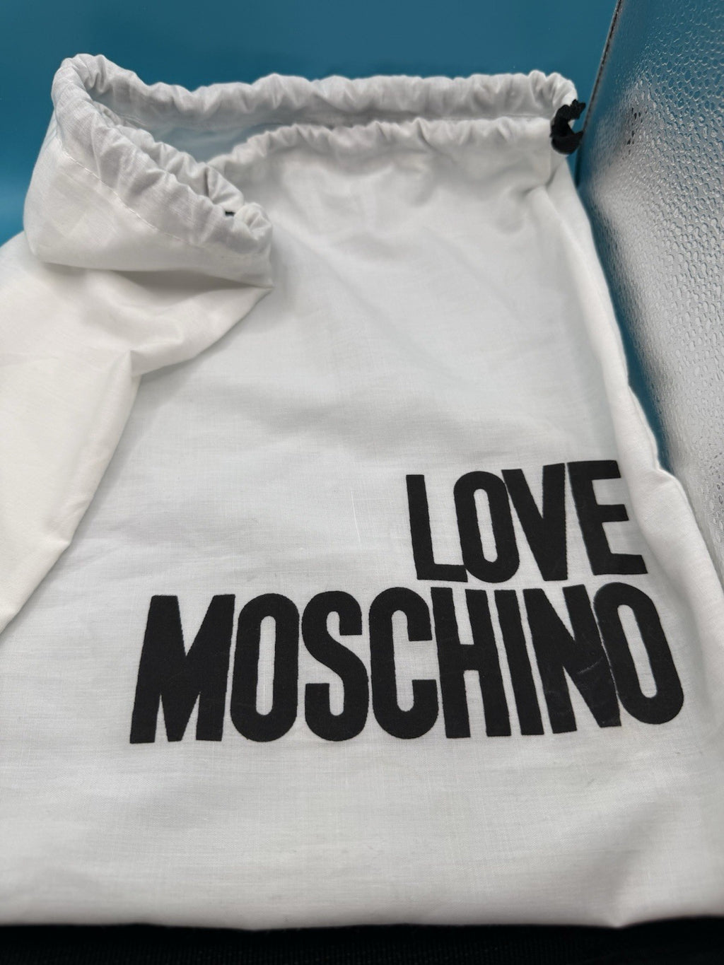 Love Moschino Quilted Faux-Leather Shoulder Bag in Metallic Pewter with Purse23