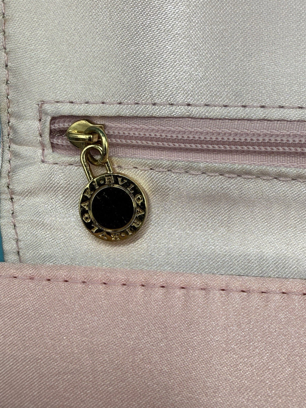 BVLGARI PARFUMS Pink Satin Clutch Bag4