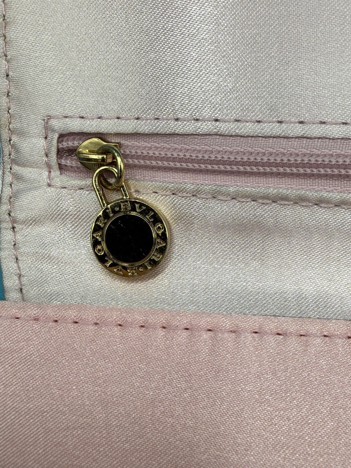 BVLGARI PARFUMS Pink Satin Clutch Bag4