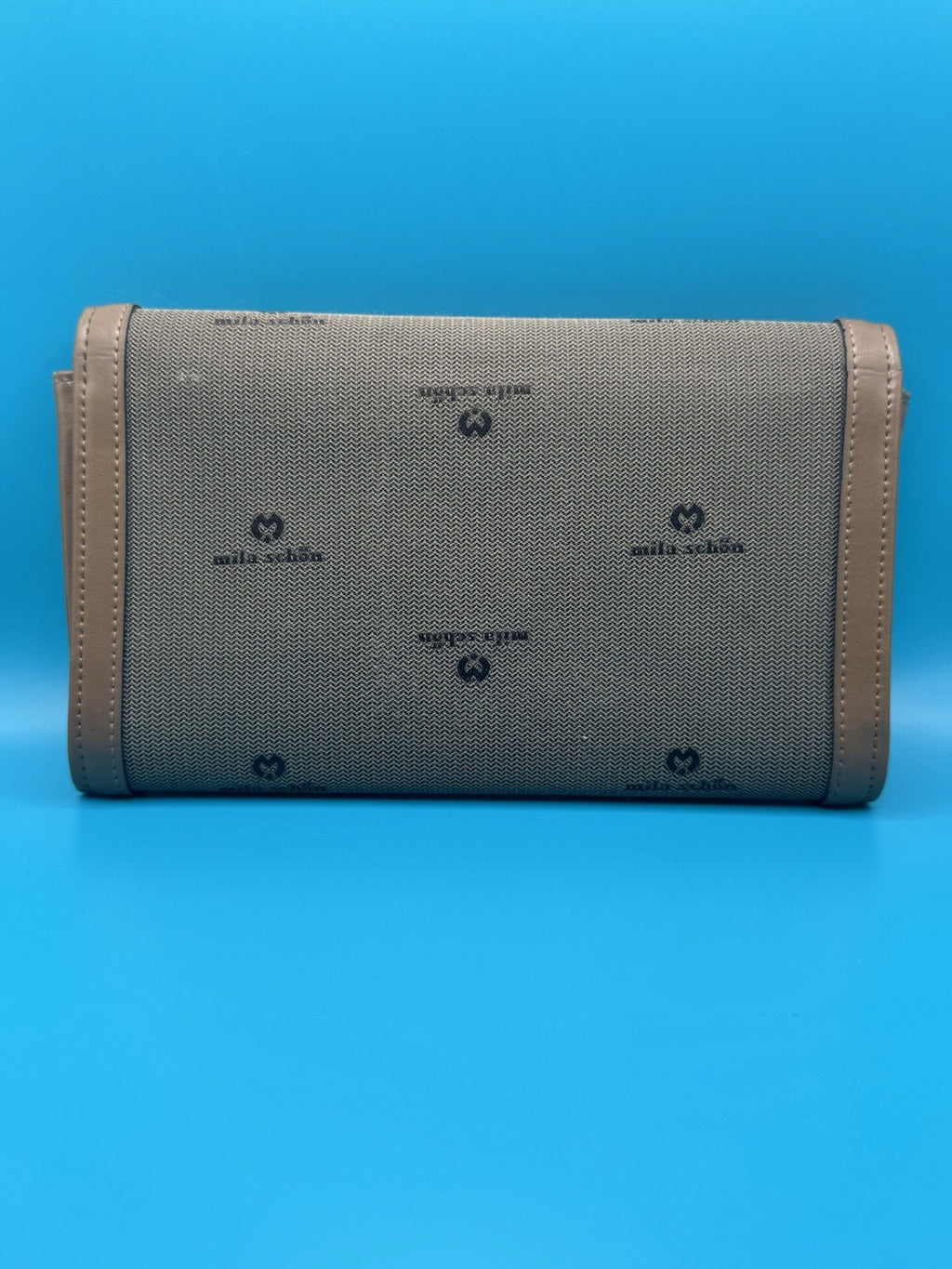 Mila Schön Logo Jacquard and Leather Continental FlapWallet-Clutch4