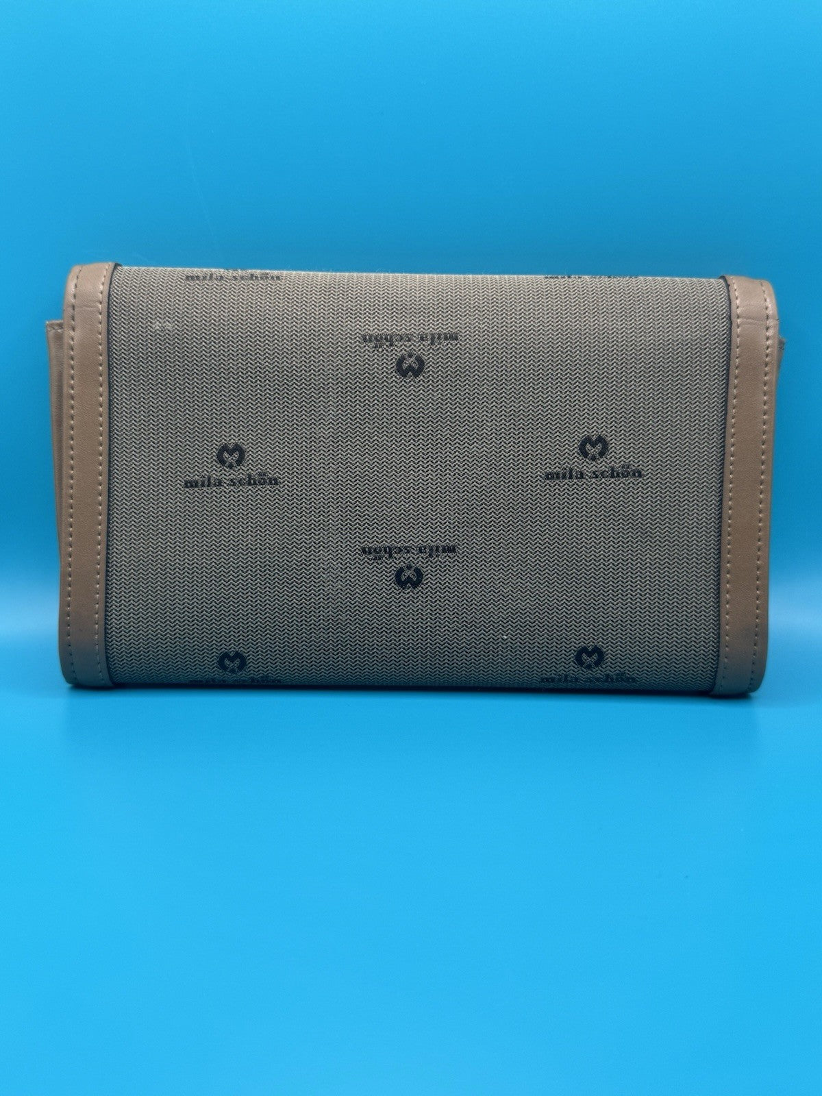 Mila Schön Logo Jacquard and Leather Continental FlapWallet-Clutch4