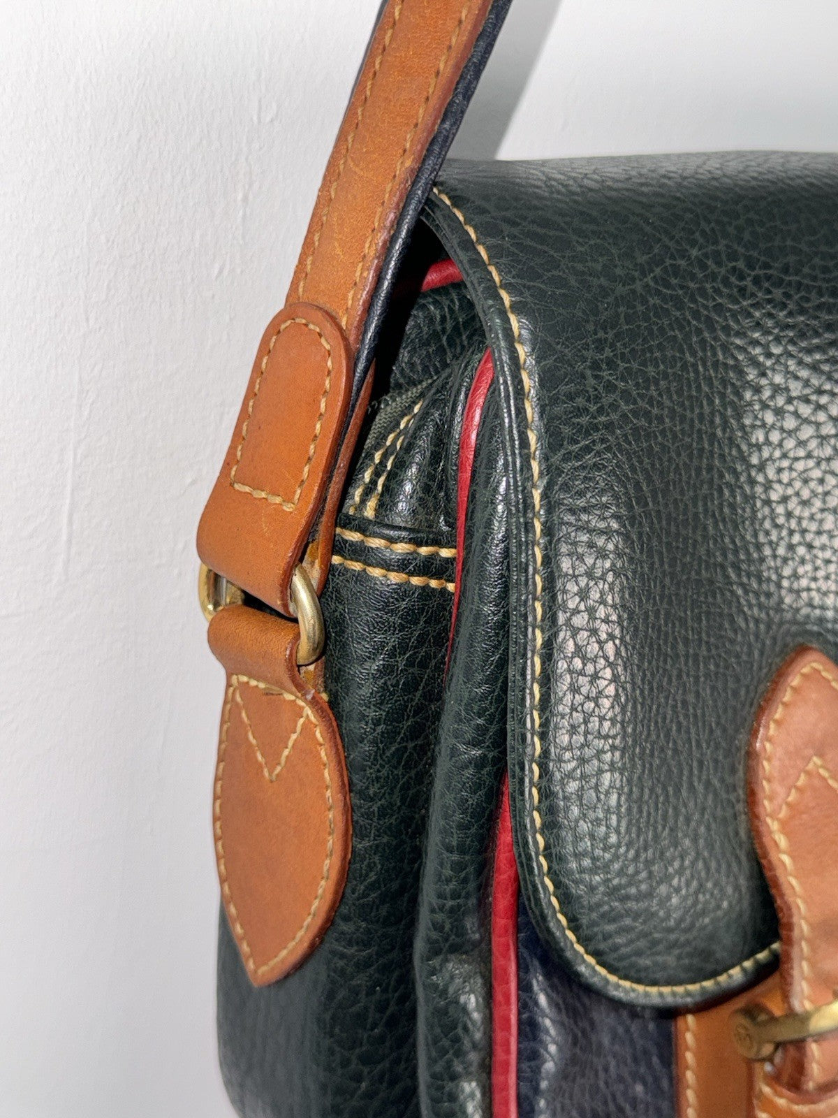 La Tour Eiffel 1887 Color-Block Pebbled Leather Crossbody Bag14