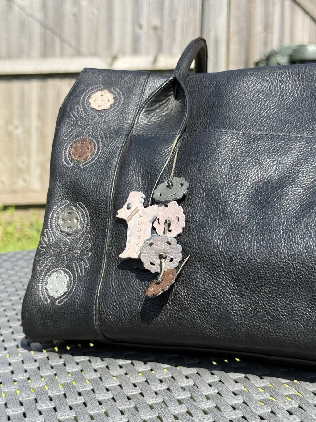 Radley London Heritage FloralEmbroidered Leather Shoulder Bag3