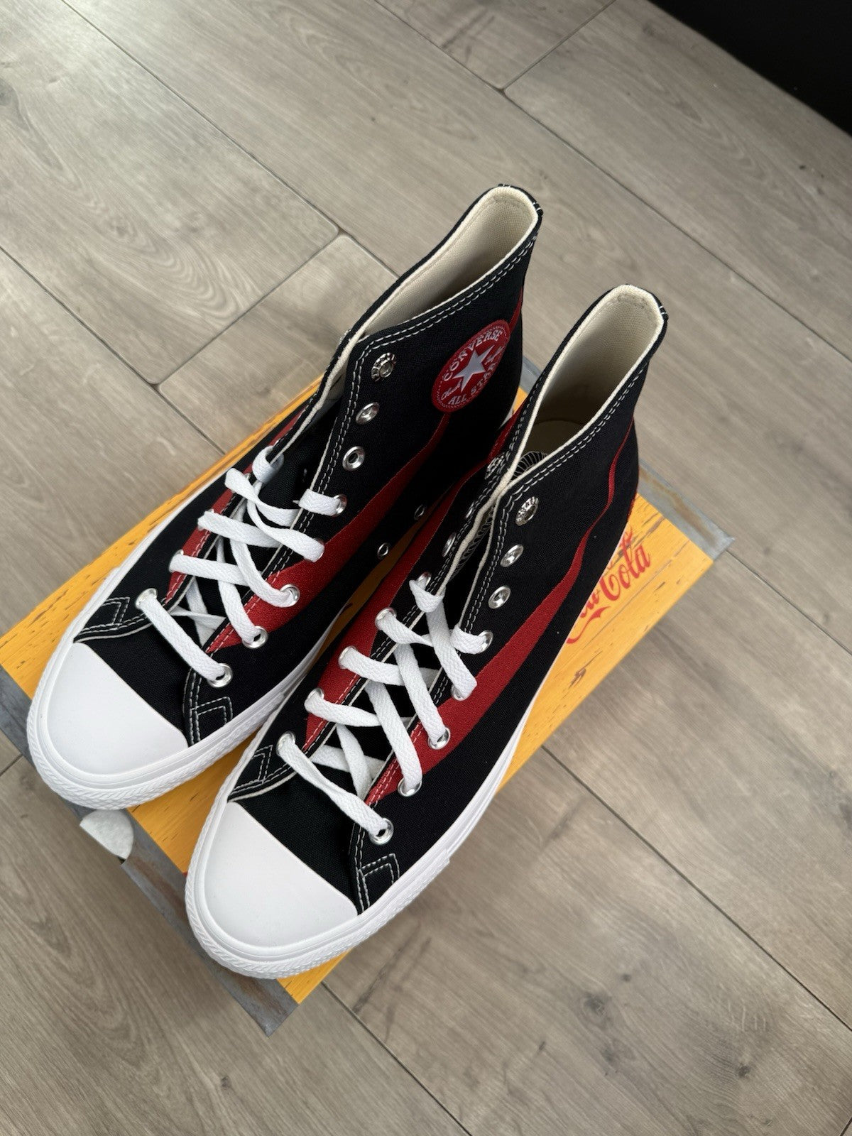 Brand New Converse Chuck Taylor All Star Hi X Coca Cola - Black/Racing Red UK 103