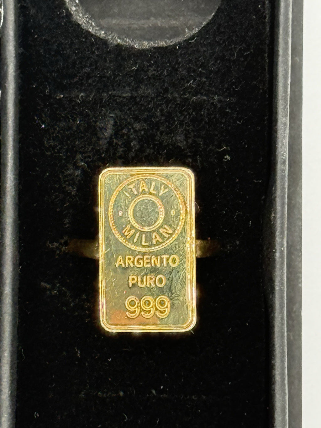 Lingot D’Amour  Women’s Silver .925 Ring Gold Plated One Size UK2