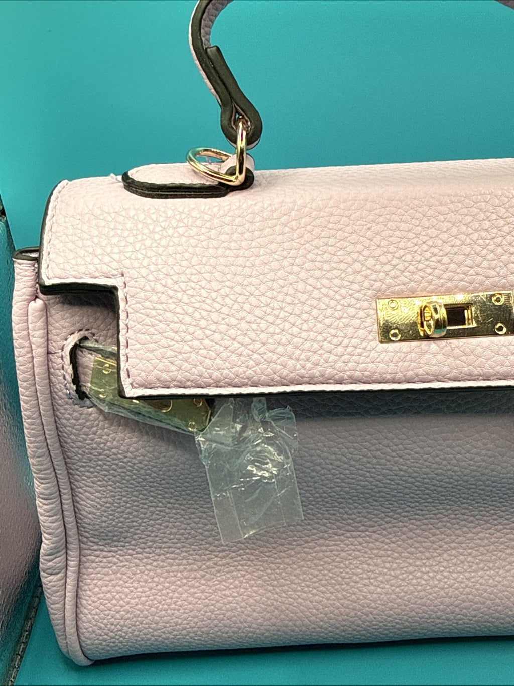 Unbranded Top Handle Satchel in Pastel Lilac Bag Shoulder Bag1