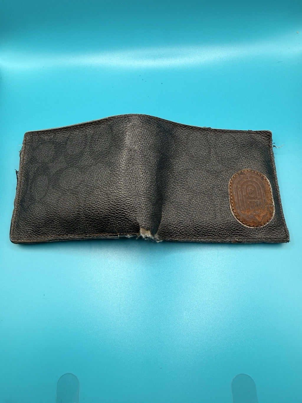 Vintage Coach Signature Jacquard Bifold Wallet (Black)10