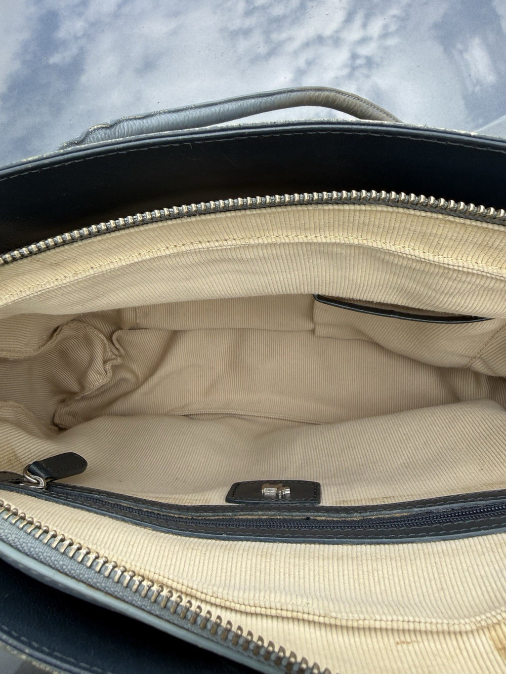 Radley Grey Pebbled Leather Medium Shoulder Bag Zip Top Scottie Dog Charm19