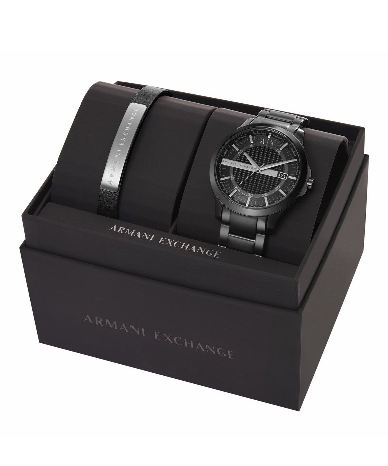 Armani Exchange Men's Stainless Steel Bracelet Watch Set0