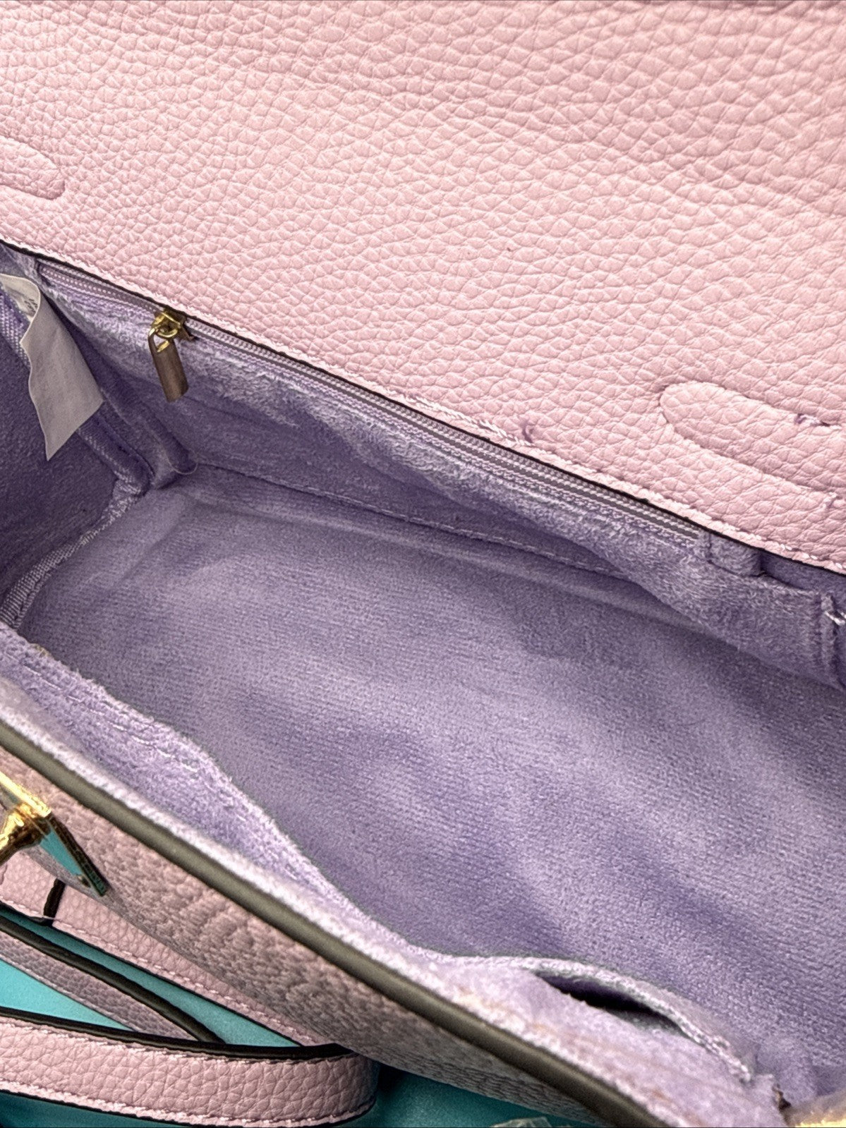 Unbranded Top Handle Satchel in Pastel Lilac Bag Shoulder Bag6