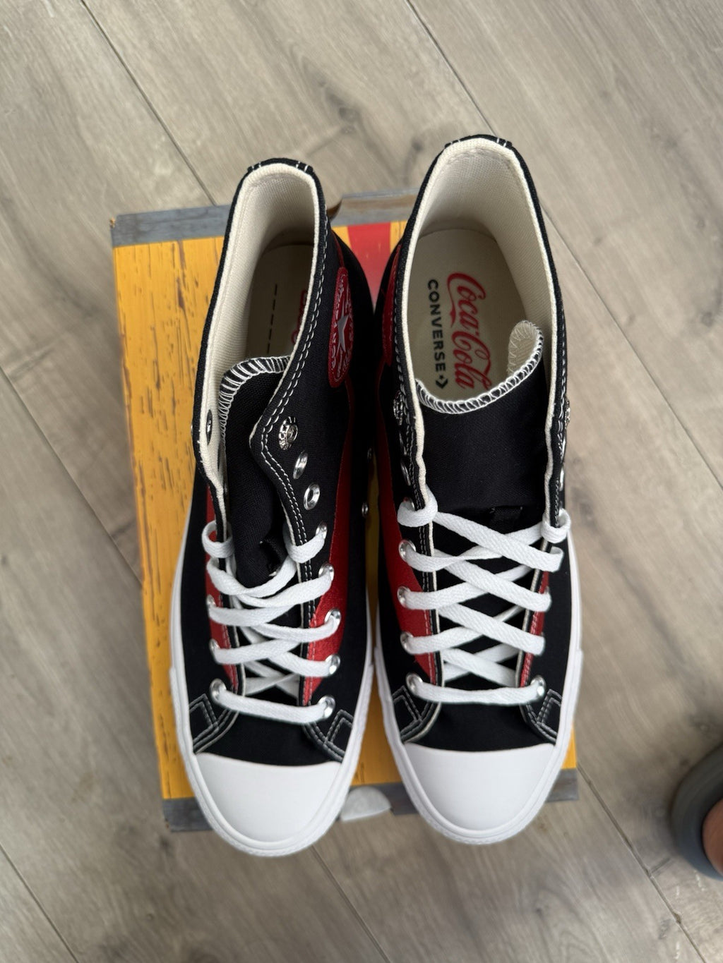 Brand New Converse Chuck Taylor All Star Hi X Coca Cola - Black/Racing Red UK 104
