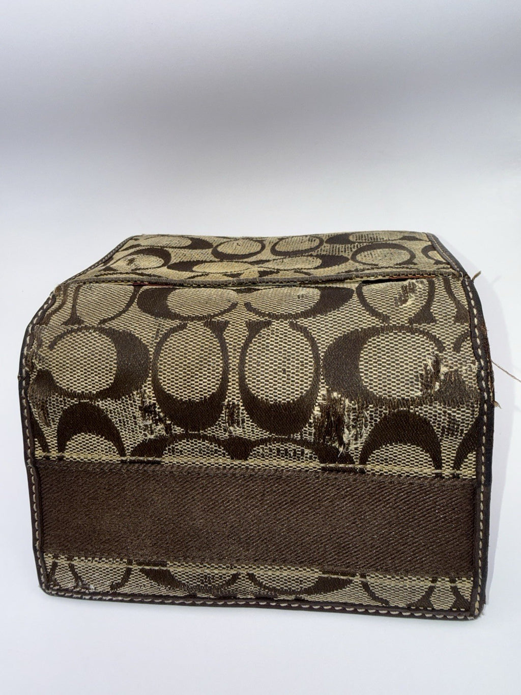 Coach Signature Canvas & Leather Women’s Wallet, Zip Snap, Credit Card Brown9